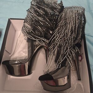 Pleaser high heel shoes size 8